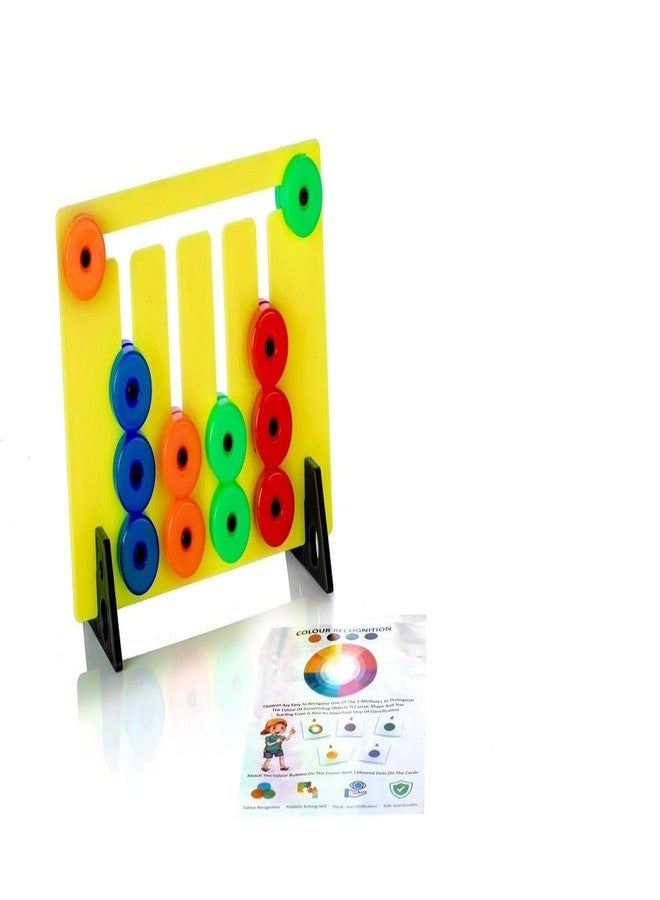ROKTRY Montessori Slide Puzzle Toy Game for Kids, Fun & Challenging Toy, Learning Toys for Kids,Fun and Colourful Pattern Making Activity Toys,Multicolor Baby Activity Toys for Boys Girls - Image 2